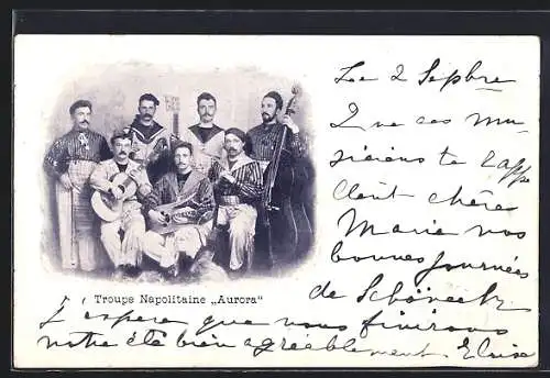 AK Troupe Napolitaine Aurora