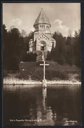 AK Berg, Votivkapelle König Ludwig II am Starnbergersee