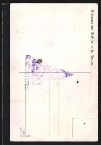 AK Feldberg / Taunus, Feldbergturm, Landkarte mit Feldberg und Umgebung