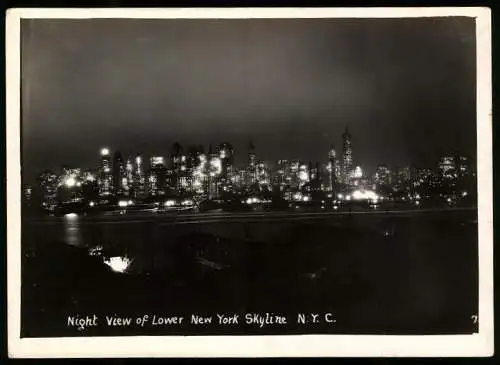 8 Fotografien New York`s Best Photo, Ansicht New York, Nachtaufnahmen, Wolkenkratzer, Reise Hans Kleemann 1930