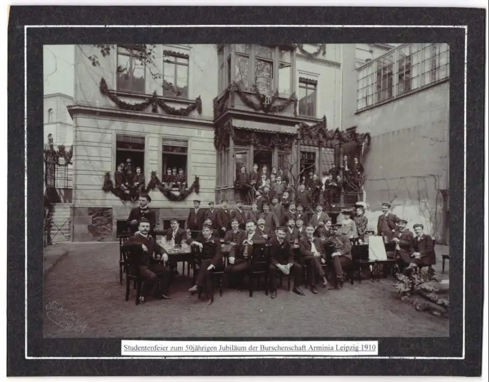 Fotografie unbekannter Fotograf, Ansicht Leipzig, Studenten Burschenschaft Arminia Verbindungshaus Brandvorwerkstr. 26 0