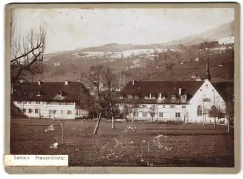 Fotografie unbekannter Fotograf, Ansicht Sarnen, Blick nach dem Frauenkloster