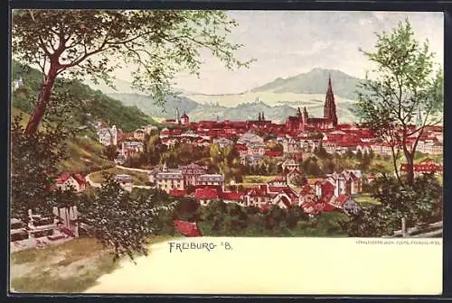 AK Freiburg / Breisgau, Totalansicht