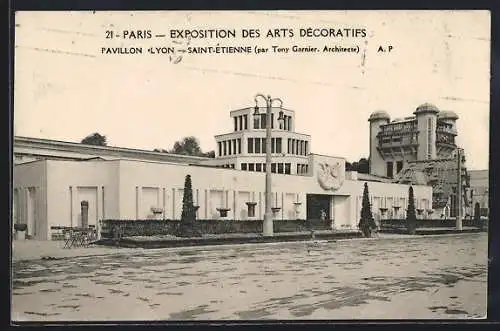 AK Paris, Exposition des Arts décoratifs 1925, Pavillon Lyon-Saint Ètienne