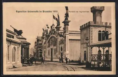 AK Bruxelles, Exposition Universelle 1910, Pavillon de l`agriculture