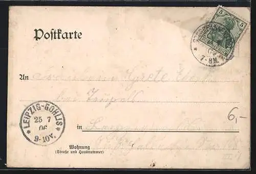 AK Lössnitz / Erzg., Ortsansicht mit Steinberg und Gleesberg