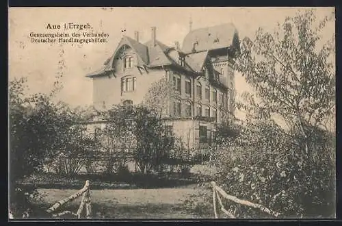 AK Aue / Erzgebirge, Genesungsheim des Verbandes Deutscher Handlungsgehilfen