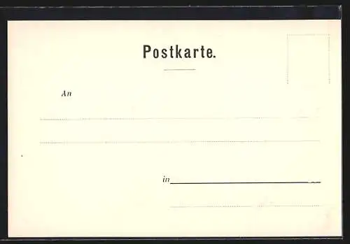 AK Schreiender Hirsch an einem Gewässer