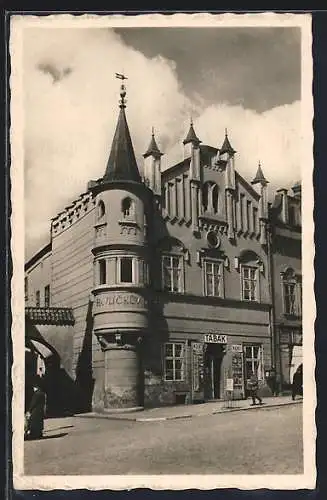 AK Deutsch-Brod, Havlicek-Haus mit Tabakgeschäft