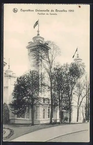 AK Bruxelles, Exposition Universelle 1910, Pavillon du Canada