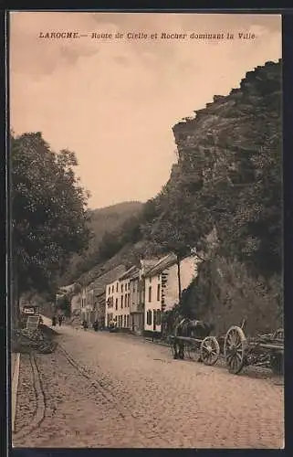 AK Laroche, Route de Cielle et Rocher dominant la Ville