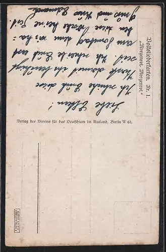 Künstler-AK Karl Alex Wilke: Reiters Morgengesang