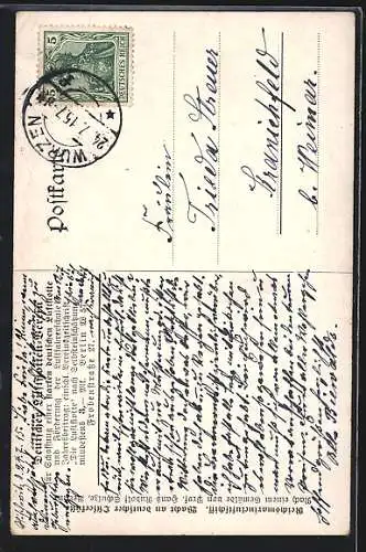 Künstler-AK Hans Rudolf Schulze: Reichsmarineluftschiff, Wacht an der deutschen Ostseeküste, Zeppelin