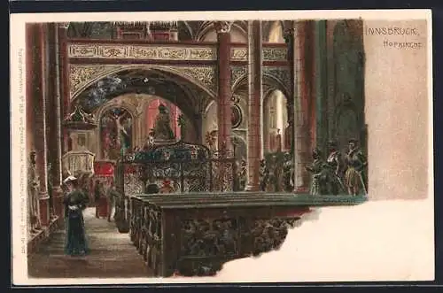Lithographie Innsbruck, Hofkirche
