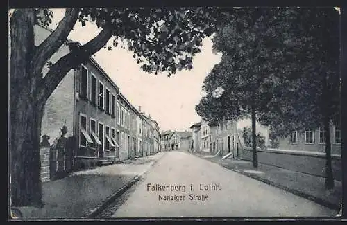 AK Falkenberg, Blick in die Nanziger Strasse
