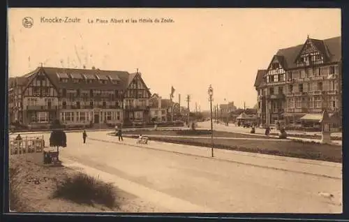 AK Knocke-Zoute, La Place Albert et les Hotels du Zoute
