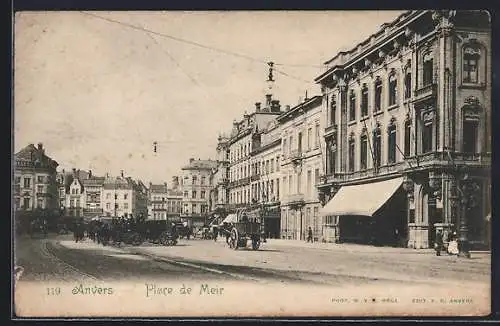 AK Anvers, Place de Meir