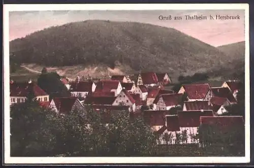 AK Thalheim / Hersbrucker Schweiz, Teilansicht mit Bäumen