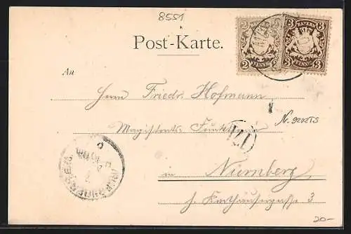 AK Gössweinstein /Fränk. Schweiz, Gasthaus Rehringersmühle, Stempfermühle, Teilansicht vom Kreuz aus