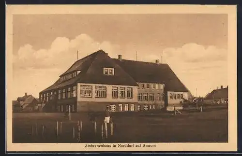 AK Norddorf a. Amrum, Blick auf Ambranenhaus