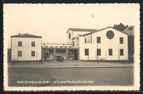 AK Wien, Kanzlerplatz, Dr. Seipel-Gedächtniskirche