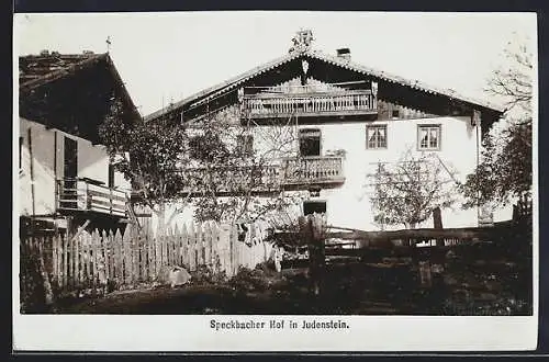 AK Judenstein, Pension Speckbacher Hof im Sonnenschein