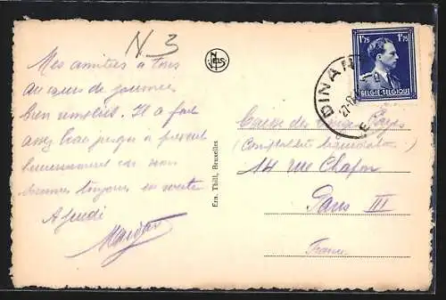 AK Marche-les-Dames, La Meuse