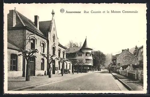AK Anseremme, Rue Caussin et la Maison Communale