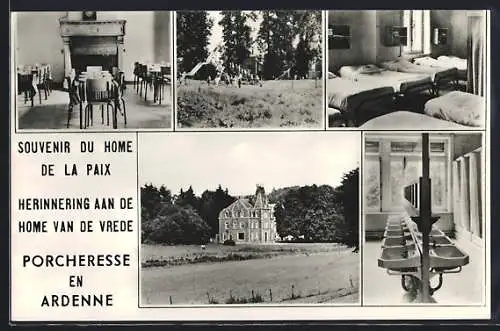 AK Porcheresse en Ardenne, Souvenir du Home de la Paix