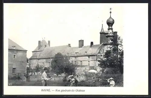 AK Havré, Vue générale du Château