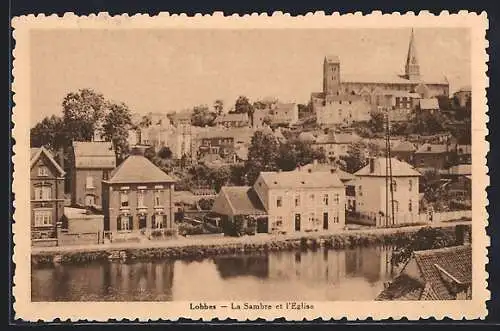 AK Lobbes, La Sambre et l`Eglise