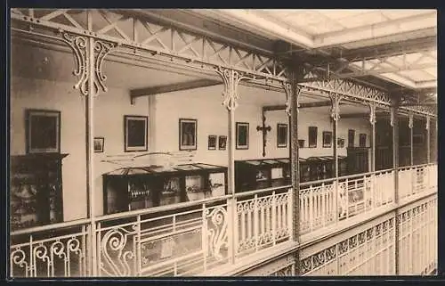 AK Gilly, Soleilmont, Pensionnat des Dames Bernardines, Galerie des collections scolaires