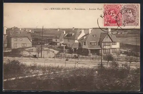 AK Knocke-Zoute, Panorama et Avenue Foch