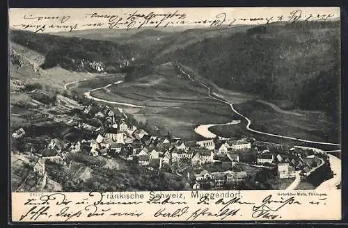 AK Muggendorf /Fränk. Schweiz, Ortsansicht aus der Vogelschau
