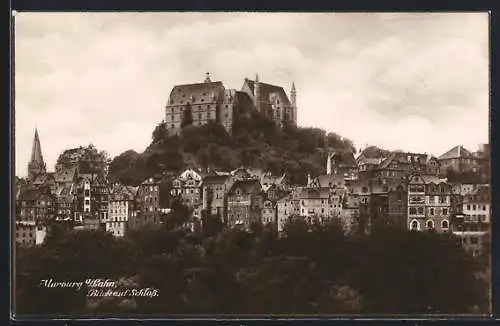 AK Marburg a. Lahn, Blick auf das Schloss