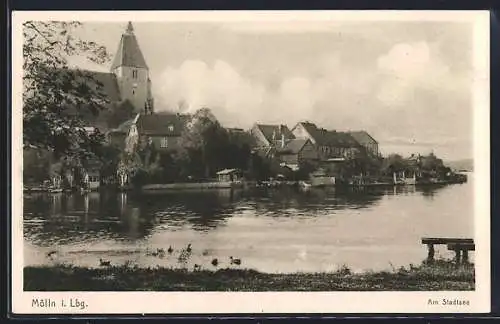 AK Mölln / Lauenburg, Am Stadtsee