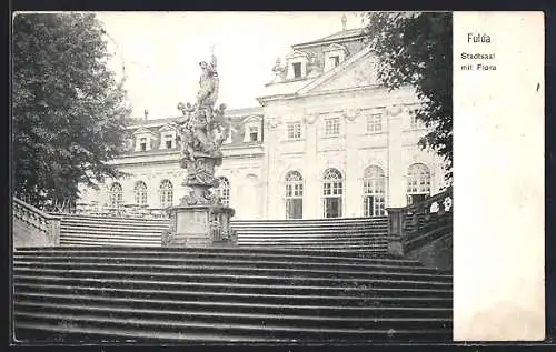 AK Fulda, Stadtsaal mit Flora