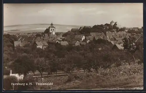 AK Hornburg a. H., Blick auf den Ort