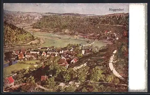 AK Muggendorf, Ortsansicht mit Blick ins Tal