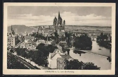 AK Limburg a. L., Ortsansicht vom Greifenberg aus