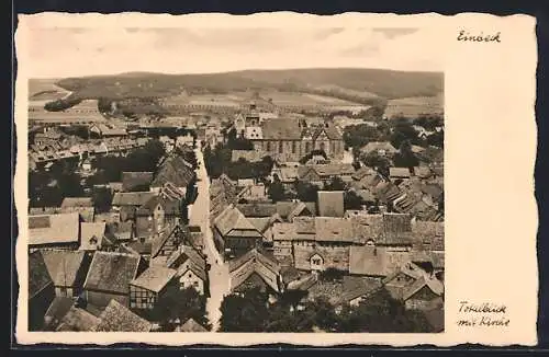 AK Einbeck, Ortsansicht mit Blick zur Kirche
