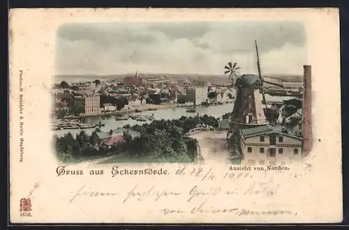 AK Eckernförde, Ortsansicht von Norden aus