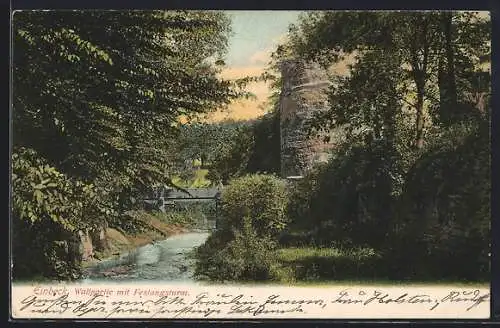 AK Einbeck, Wallpartie mit Festungsturm