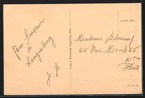 AK Langenberg /Rhld., Ortsansicht mit Frohnberg