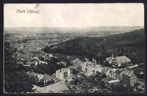 AK Thale /Harz, Ortsansicht aus der Vogelschau
