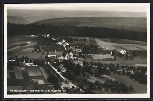 AK Kälberbronn, Ortsansicht vom Flugzeug aus
