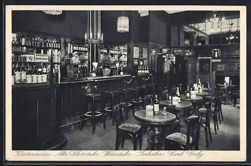 AK Berlin, Gasthaus und Likörstube Kantorowicz v. Carl Goly, Innenansicht, Friedrichstrasse 93