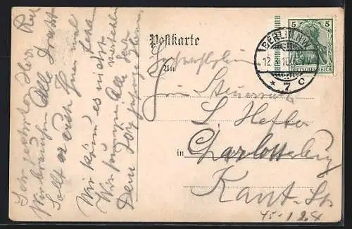 AK Berlin, Café Savoy, Friedrichstrasse 103, Innenansicht