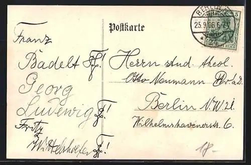 AK Berlin, Café Minerva in der Friedrichstrasse 134, Innenansicht