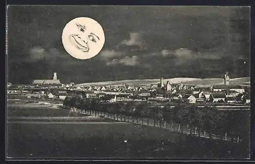 AK Memmingen, Panorama und Memminger Mau